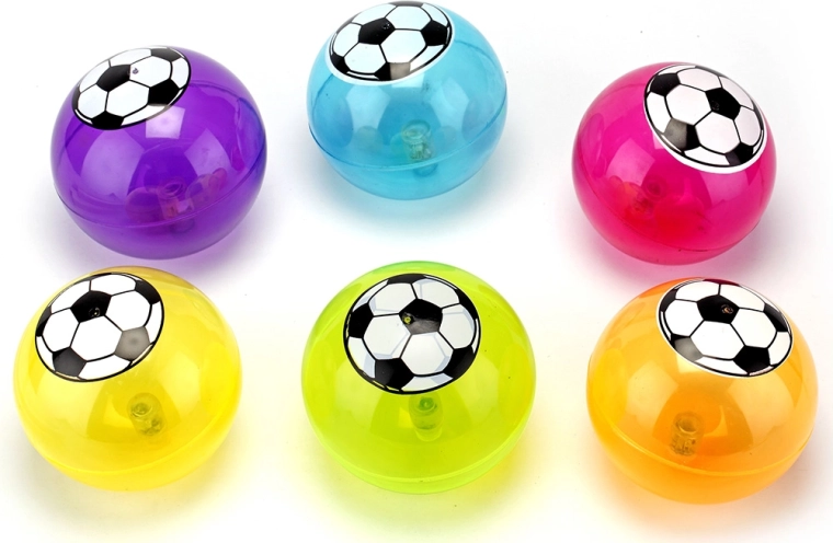 Minge de fotbal săltăreață cu LED-uri 105 mm