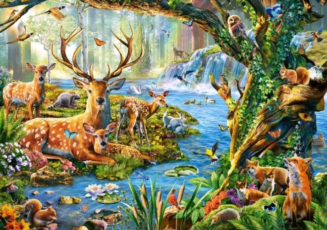 Puzzle Viața în pădure 500 piese