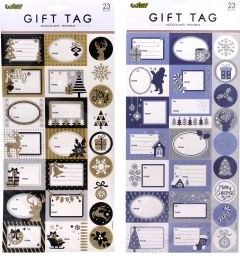 Autocolante pentru cadouri Crăciun 40,4x18,5 cm