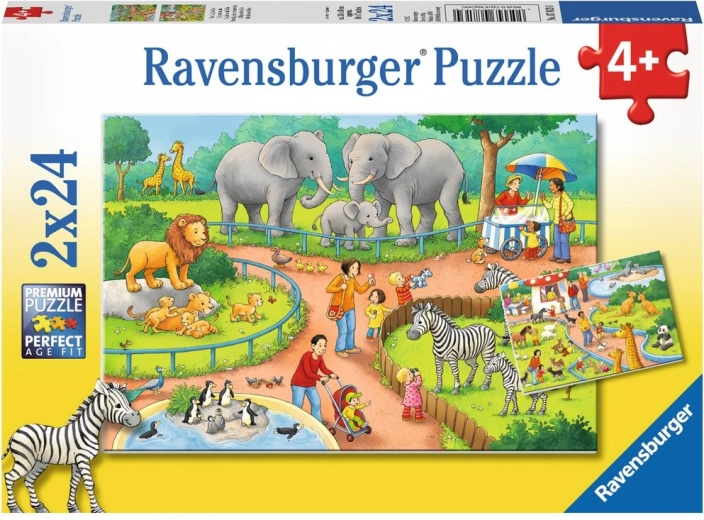 Puzzle Ziua la Zoo 2x24