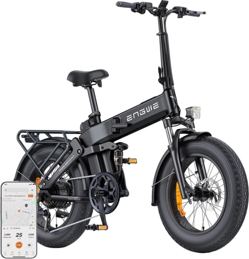 Engwe Engine Pro 3.0 Boost bicicletă electrică pliabilă 250 W 20" neagră