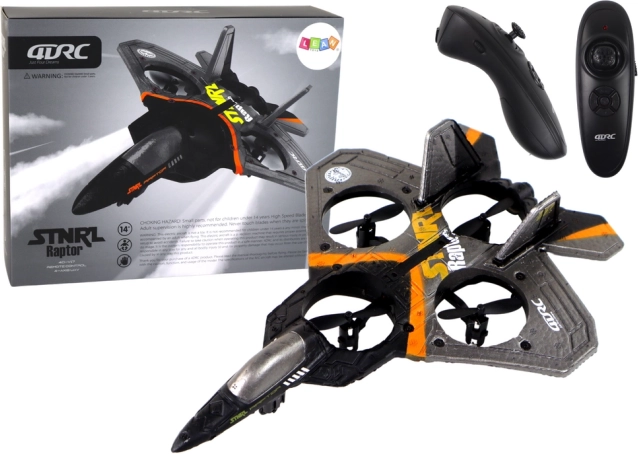 Avion de vânătoare R/C comandat de la distanță – argintiu