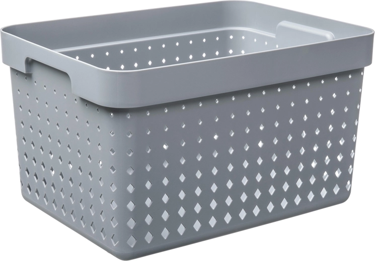 Coș de depozitare Seoul mare, gri