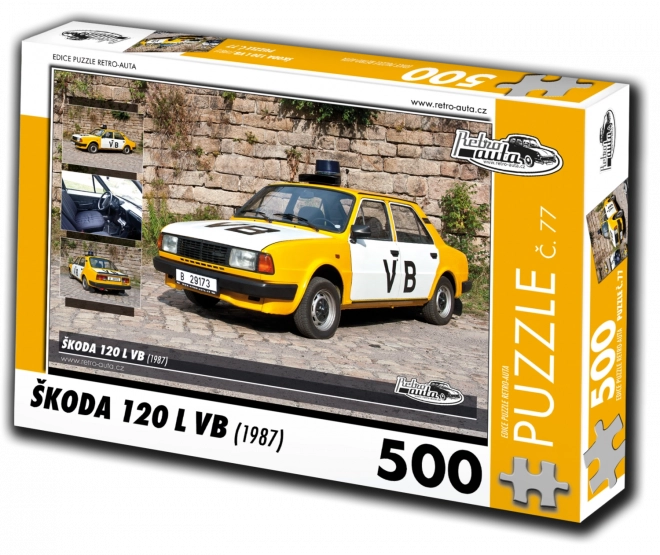 Puzzle Retro-mașini Škoda 120 L VB (1987) – 500 piese
