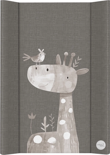 Ceba Baby saltea moale profilată pentru schimbat pe comodă 50 × 70 cm Basic Friendly Giraffe