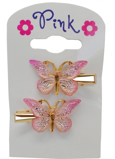 Set de 2 agrafe pentru păr Fluture