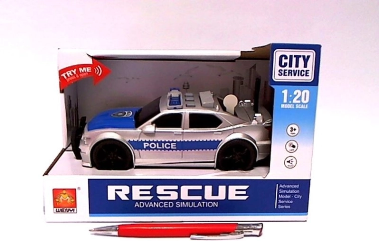 Mașină de poliție cu lumină și sunet