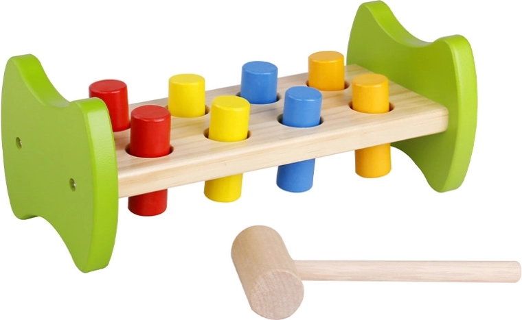 Babu banc de bătut din lemn cu 8 țăruși