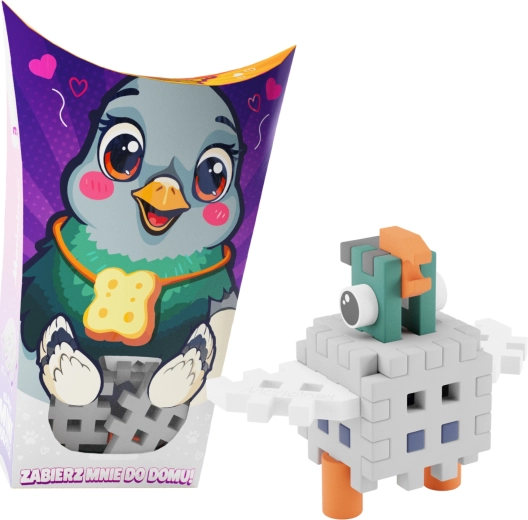 Set de construcție Mini Waffle Pocket Pets – porumbel