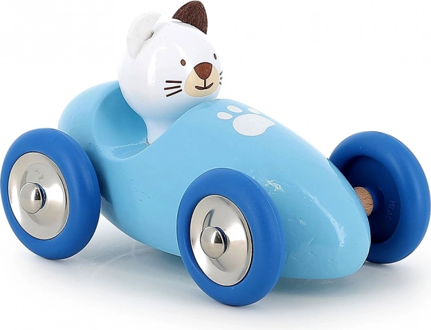 Mașinuță de curse din lemn Vilac Pisicuța Mariette