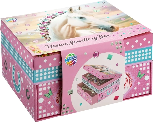 Cutie de bijuterii mozaic – cai