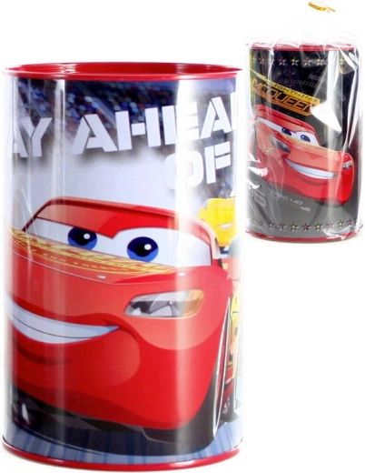 Pușculiță metalică pentru copii Cars 15 cm, rotundă - 1 bucată