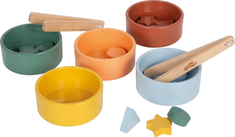 Boluri din lemn pentru sortare Montessori