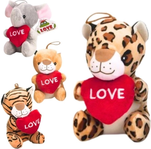 jucărie de pluș cu inimioară – 4 tipuri