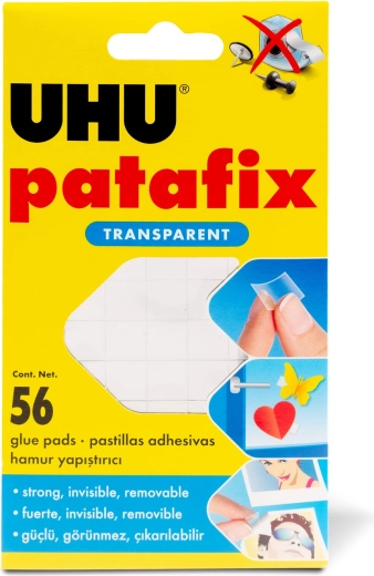 Patafix Invisible gumă adezivă transparentă 56 buc.