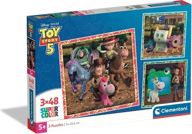 Puzzle pentru copii Clementoni Toy Story Square 3×48 de piese