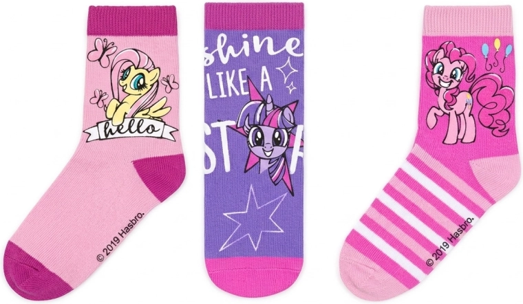 Șosete pentru copii My Little Pony – set de 3 perechi