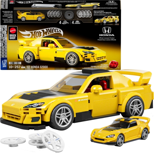 Set de construcție Hot Wheels Speed Series ‘07 Honda S2000 257 piese