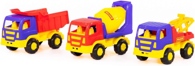 Set de vehicule de construcții pentru copii – 3 buc.
