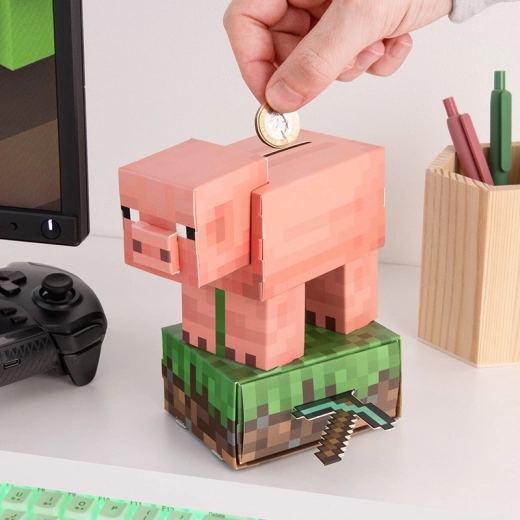Minecraft – set creativ pușculiță porcușor
