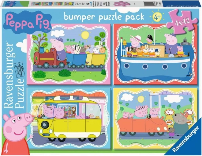 Puzzle Ravensburger Peppa Pig 4×42 piese