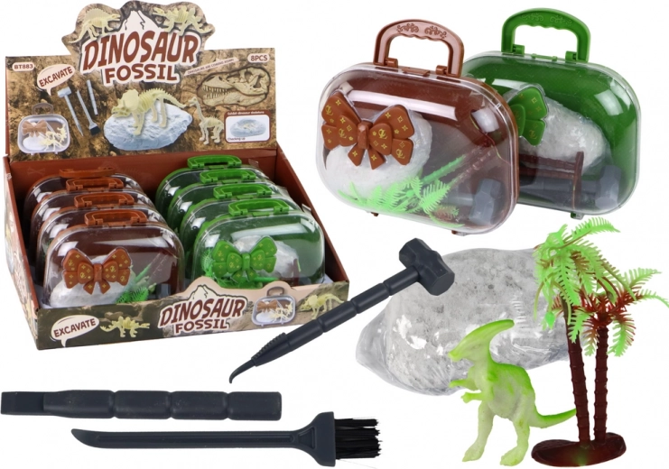 Set arheologic pentru copii în valiză - escavări de dinozauri