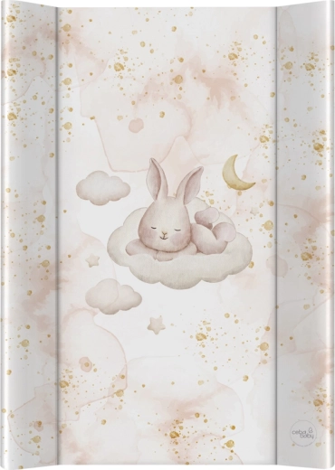 Ceba Baby salteluță de înfășat 2 laturi cu placă rigidă 50 × 70 Ultra Light Sleepy Bunny