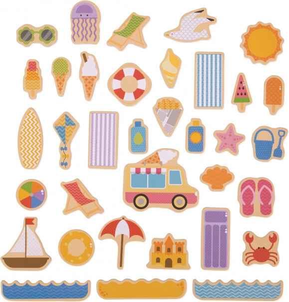 Bigjigs Toys magneți vacanță la mare