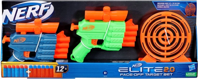 Nerf Elite 2.0 Face-Off set cu țintă și 2 blastere