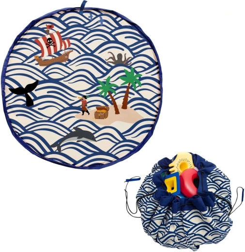 Play&Go Noomad pătură de joacă outdoor și sac pentru jucării pirate - 1 bucată