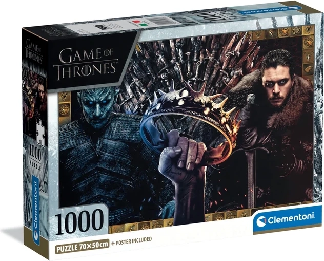 Puzzle Clementoni Urzeala tronurilor – colaj fantasy, 1000 de piese