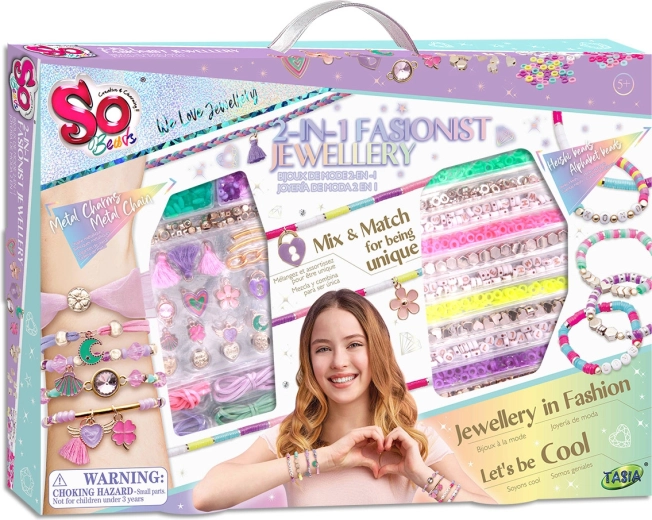 TASIA set bijuterii 2 în 1 pentru realizarea lanțurilor și pandantivelor