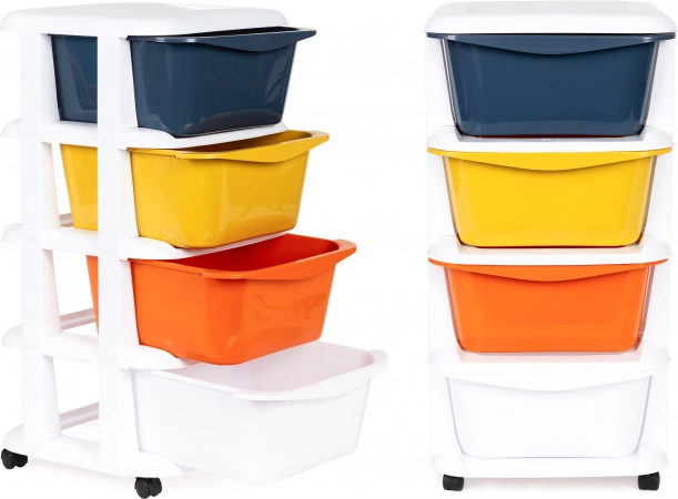 Organizator cu 4 sertare pe roți de la ModernHome