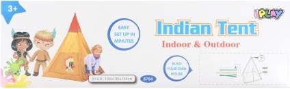 Cort tip teepee pentru copii 100 × 100 × 135 cm