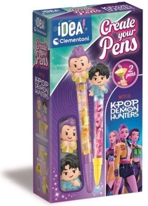 Clementoni Idea Art mini fabrică de pixuri KPOP Demon Hunters Rumi și Jinu