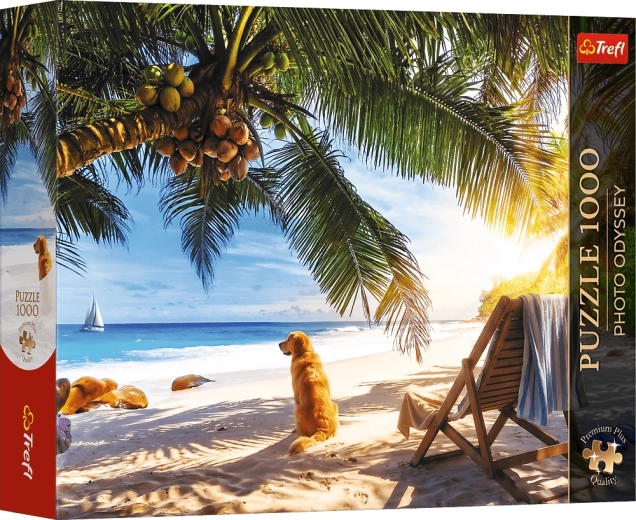 Trefl Puzzle Premium Plus Photo Odyssey: Relaxare pe plajă, Seychelles, 1000 de piese