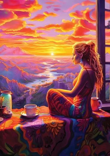 Puzzle ART PUZZLE Priveliște beatifică 1000 de piese