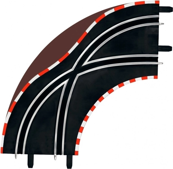 Încrucișare în curbă 1/90° pentru piste auto Carrera GO!!!, GO!!! Plus și Digital 143 (2 buc)