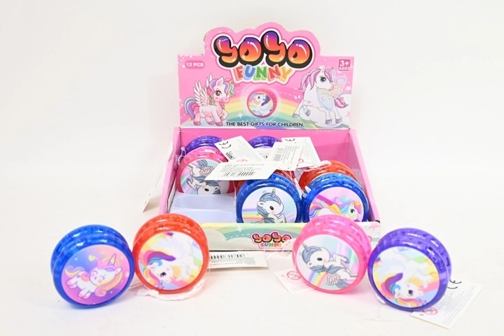 Yo-yo Unicorn cu lumină (12 buc. în display)