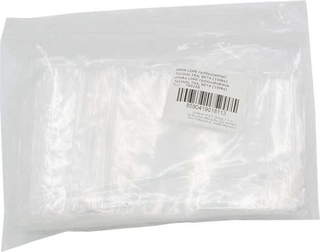 Pungi zip LDPE 7 × 10 cm, transparente (100 buc)