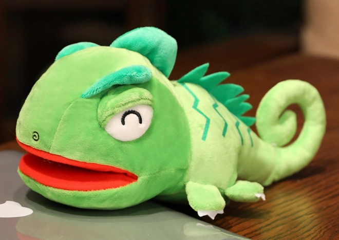 Dragonel Verde de Pluș Marionetă 30 cm