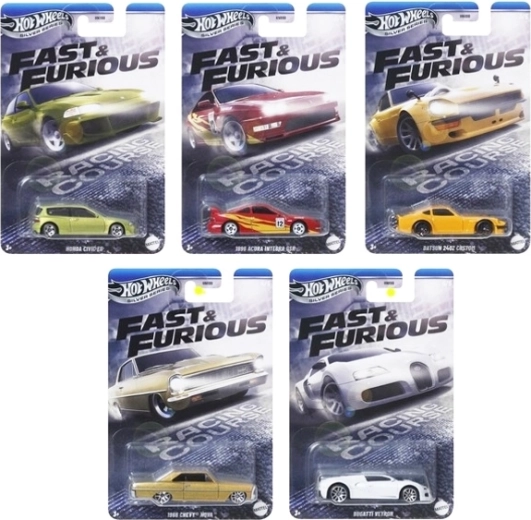 hot wheels furios și iute – set 5 mașini silver series
