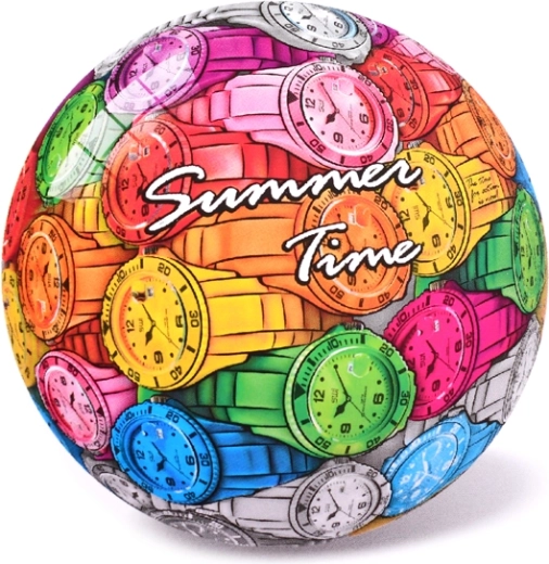 Minge pentru copii cu motiv de ceas, 23 cm, de la 10 luni