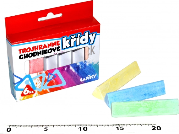 Crete colorate pentru trotuar, triunghiulare, 6 buc.