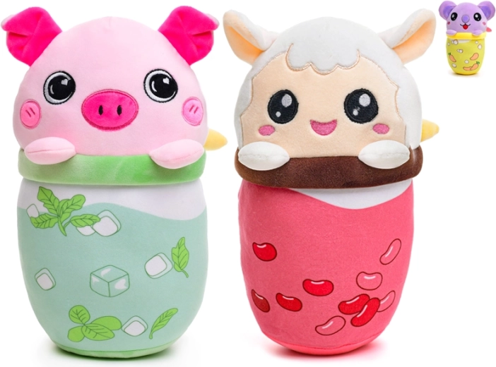 Jucărie de pluș bubble tea animăluț 24 cm