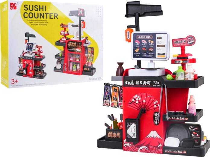 Stand de preparare sushi pentru copii – 75 piese