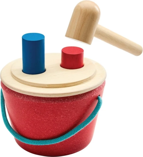 PlanToys cutie de bătut cu ciocănel – cilindri