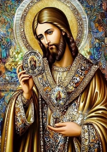 Norimpex pictură cu diamante – icoana lui Iisus cel Sfânt 30 × 40 cm
