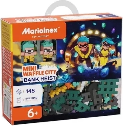 Cuburi Mini Waffle Jaf la bancă, 148 de piese