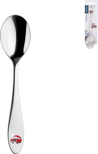 Linguriță pentru copii din inox Mașină